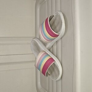 OP Ocean Pacific slip-on sandals mules - 4 - rainbow multicolor